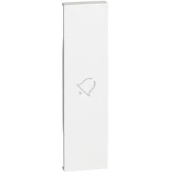 BTicino KW01D LivingNow 1M Tasten- abdeckung mit Symbol Glocke White