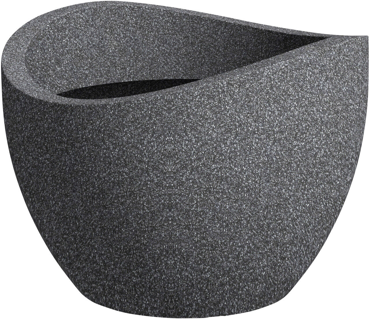 Scheurich Übertopf Wave Globe Serie 250 schwarz granit Ø 50 cm