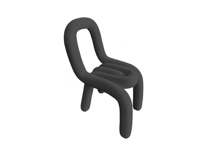 Ambia Home Stuhl, Schwarz, Metall, Kunststoff, Uni, rund, 47x74x36 cm, Esszimmer, Stühle, Polsterstühle