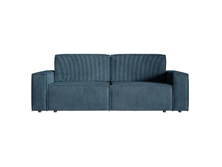 Dreisitziges ausklappbares Sofa Copertino in Marineblau aus