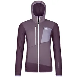 Ortovox Damen Fleece Grid Hoody - L - dark wild berry