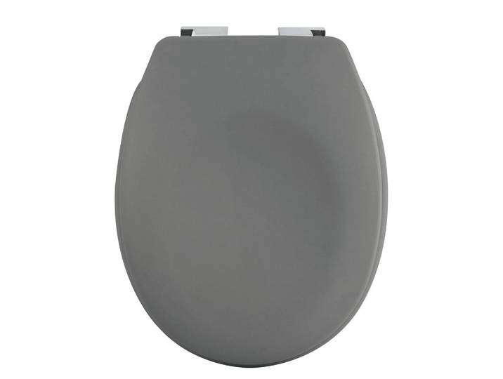 Spirella Wc-Sitz Neela, Anthrazit, Kunststoff, 37x5.5x45.5 cm, Deckel mit Absenkautomatik, Antirutschnoppen, Badezimmer, WC Ausstattung, WC Sitze