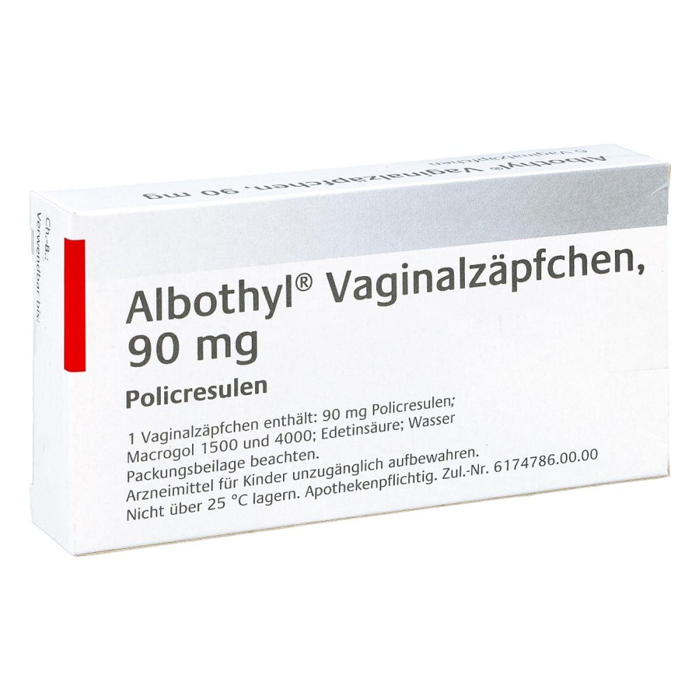 Orifarm Healthcare A/S Albothyl Vaginalzäpfchen 90mg 02904711