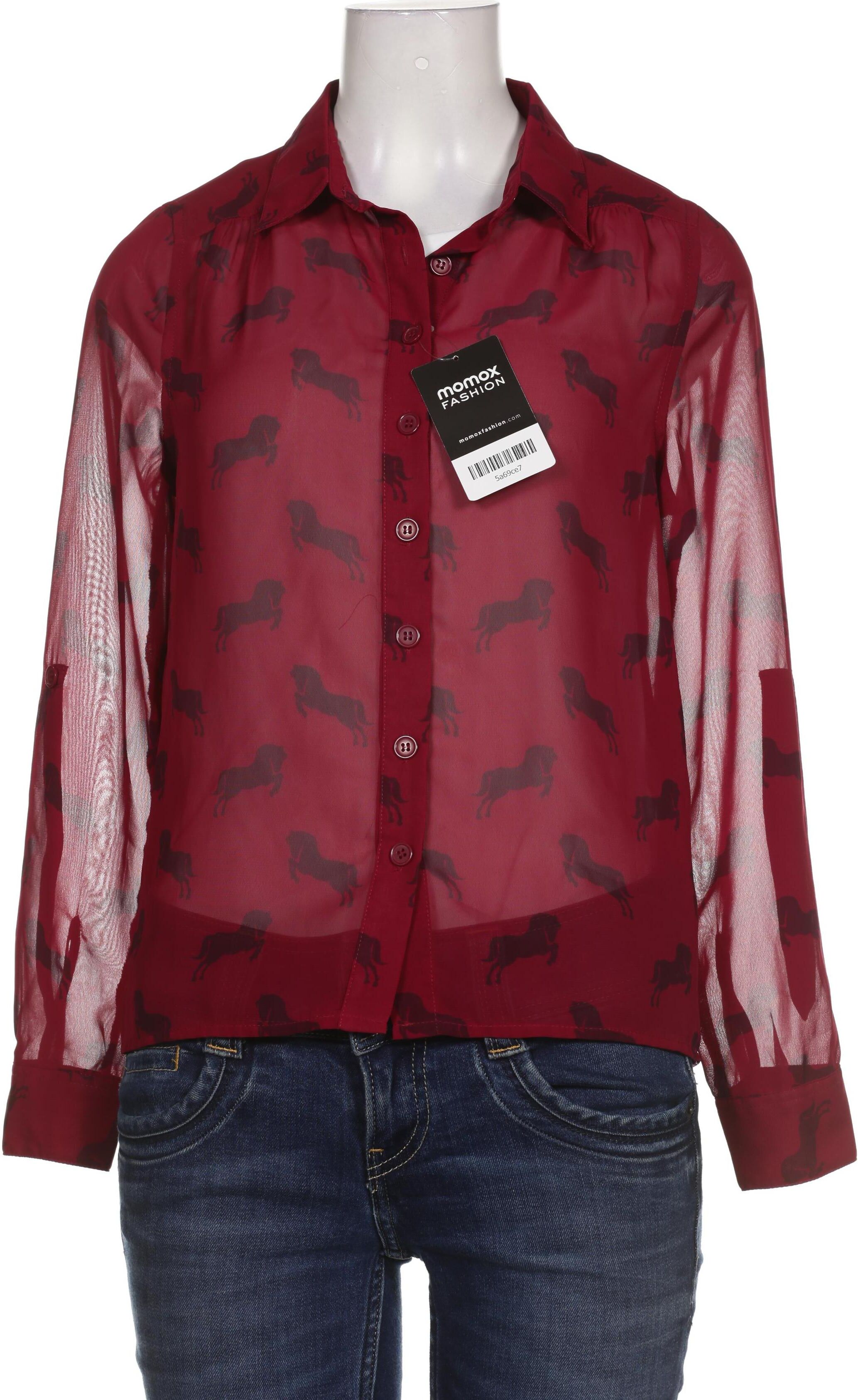 Outfitters Nation Damen Bluse, Rot, Gr. XS, Synthetik - Second Hand