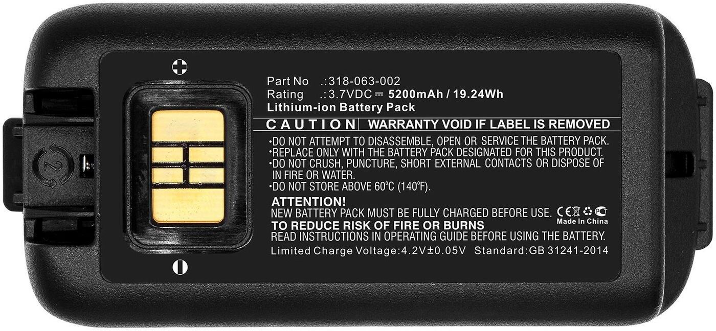 CoreParts Battery for Honeywell Barcode Scanner 19.24Wh Li-ion 3.7V 5200mAh, Dolphin, Handheld CK65, CK3, CK3B, CK3X (MBXPOS-BA0437)