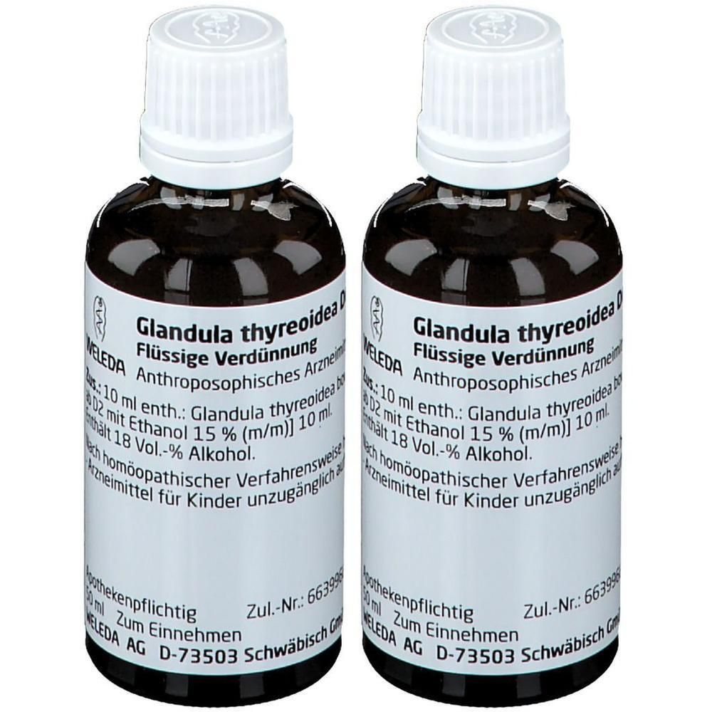 Glandula Thyreoidea D 6 Dilution 2x 2x50 ml