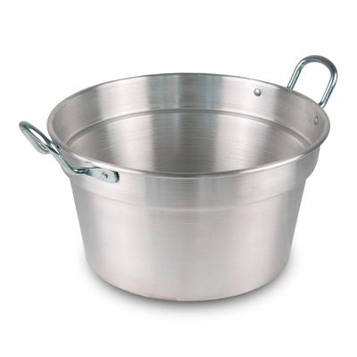 Mamù Weißer Aluminiumkessel mit Eisengriff, hergestellt in Italien, Ø 40 cm, ofenfest