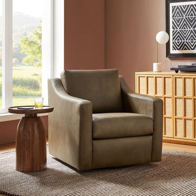 Modway Liora Vegan Leather Swivel Armchair