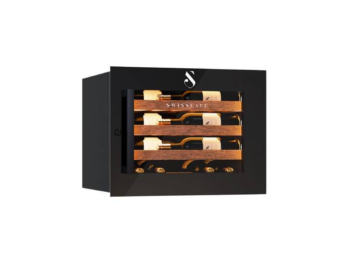 Swisscave Einbauweinkühlschrank WIB-45F, 1-Zonen Weinkühlschrank, 45cm, 24 Flaschen, 5 Jahre Garantie, für 24 Standardflaschen á 0,75l