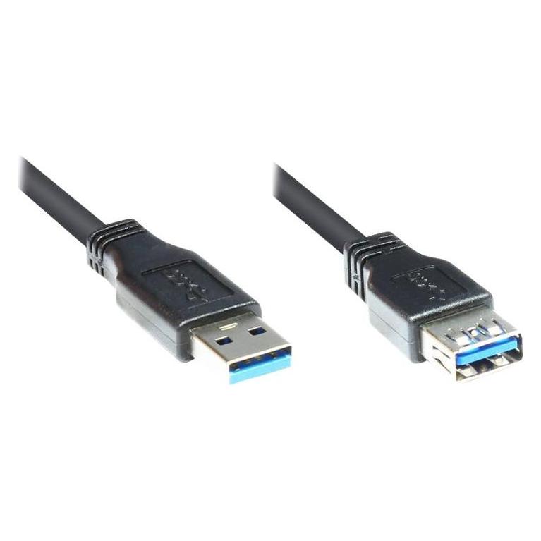 Good Connections USB 3.0 Verlängerungskabel (1.80 m, USB 3.2 Gen 1) (2711-S02)