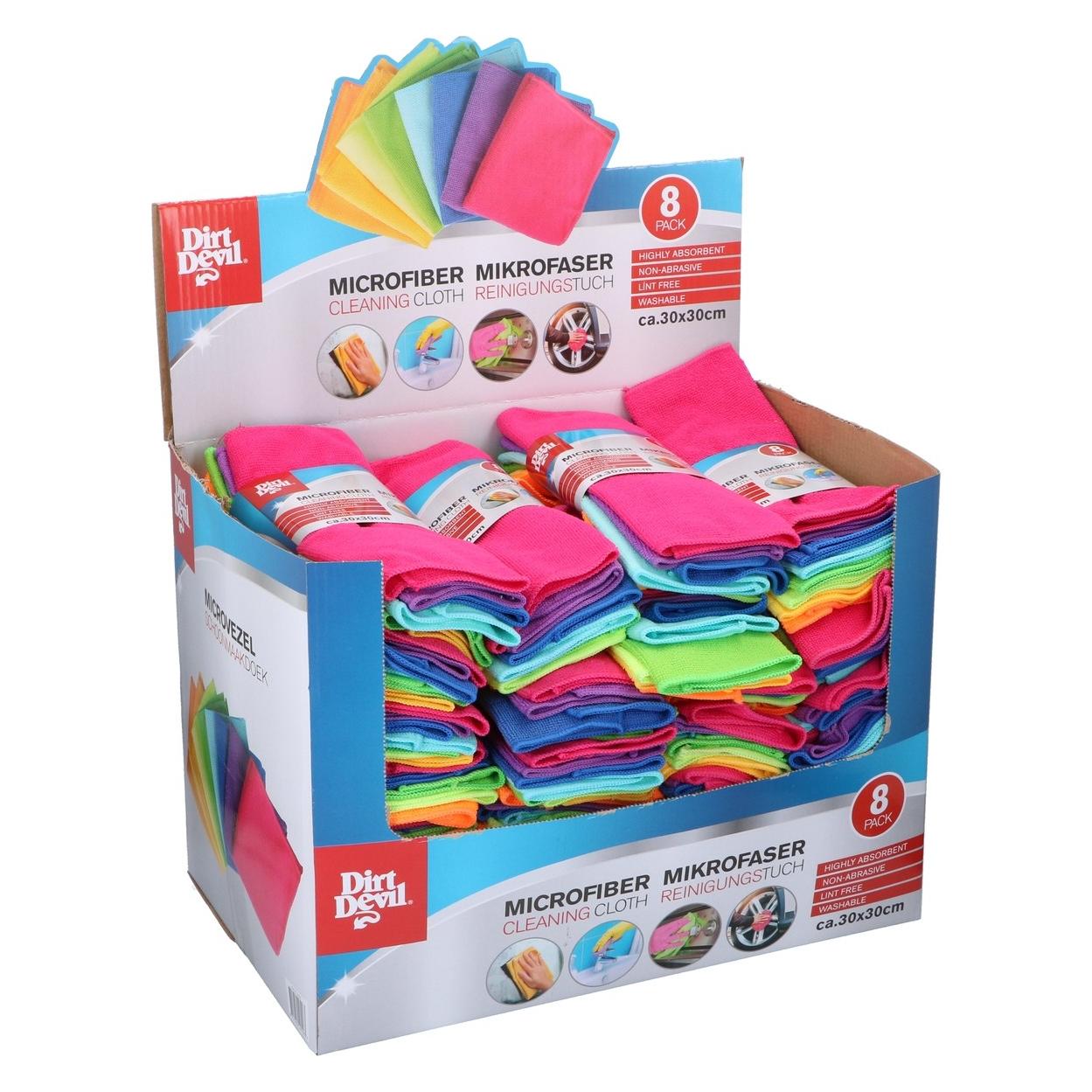 Dirt Devil Cloth MF 8pcs 30x30 8clr (8 Stk.) (871125249558)