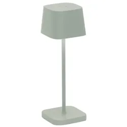 Zafferano OFELIA PRO MICRO LED-Tischleuchte Salvia wiederaufladbar und dimmbar