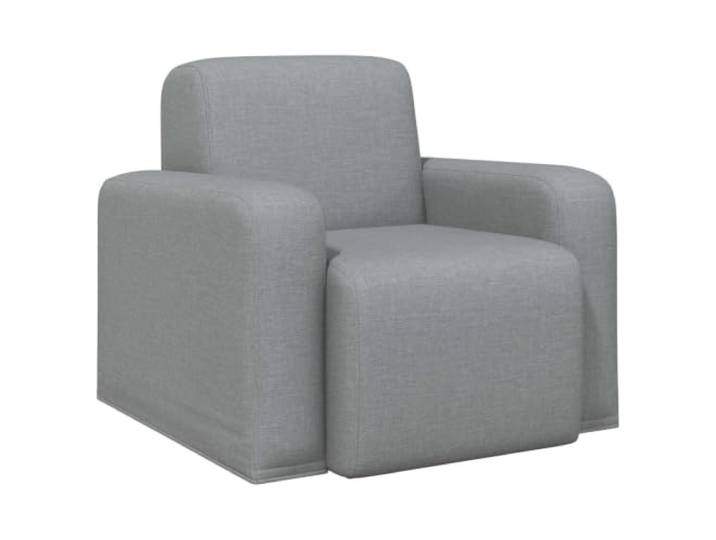 Tmriohed Sessel Hellgrau Polstersessel mit Armlehne Stoff 88x90x77 cm Ergonomischer Relaxstuhl mit geschwungener Rückenlehne und weichem Polster für Leseecke, Wohnzimmer oder Schlafzimmer.