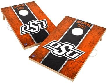 Skip's Garage Vintage Oklahoma State University Cowboys 2x4 Tailgate Cornhole Boards
