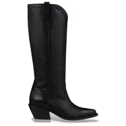 BA&SH für Damen. 2H26HCOW Hohe Cowboystiefel aus schwarzem Leder (39), 3 bis 5 cm, Keine, Lässig, Klassisch