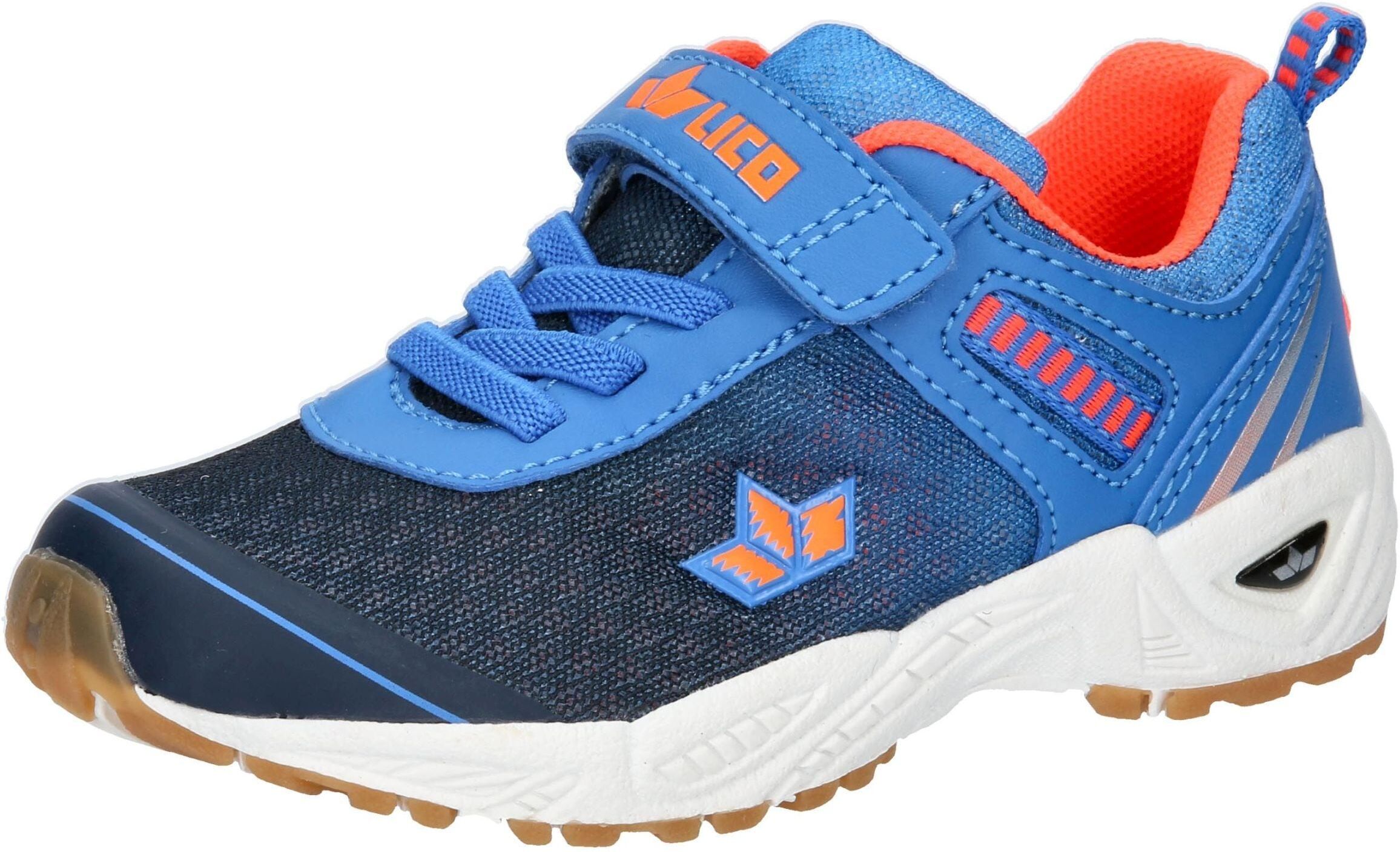 Hallenschuh LICO "Sportschuh Barney VS", Mädchen, Gr. 26, blau, Synthetik, Schuhe Hallenschuh blau 26