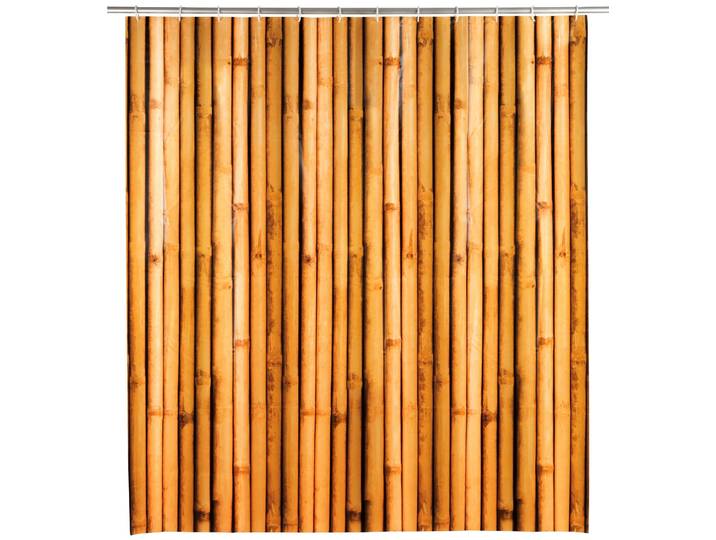 Duschvorhang WENKO Bambusa , braun (bambus), B:180cm H:200cm, Polyethylen-Vinylacetat (PEVA), Duschvorhänge, Duschvorhang, Höhe 200 cm