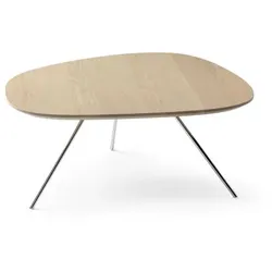 leolux Couchtisch Liliom Holz Weiß 40 cm