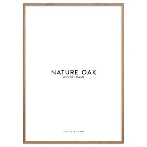 Poster & Frame Poster met eikenhouten lijst en acryl, 29.7 x 42 cm