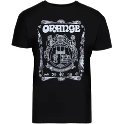 Orange T-Shirt Crest BLK M - T-Shirt