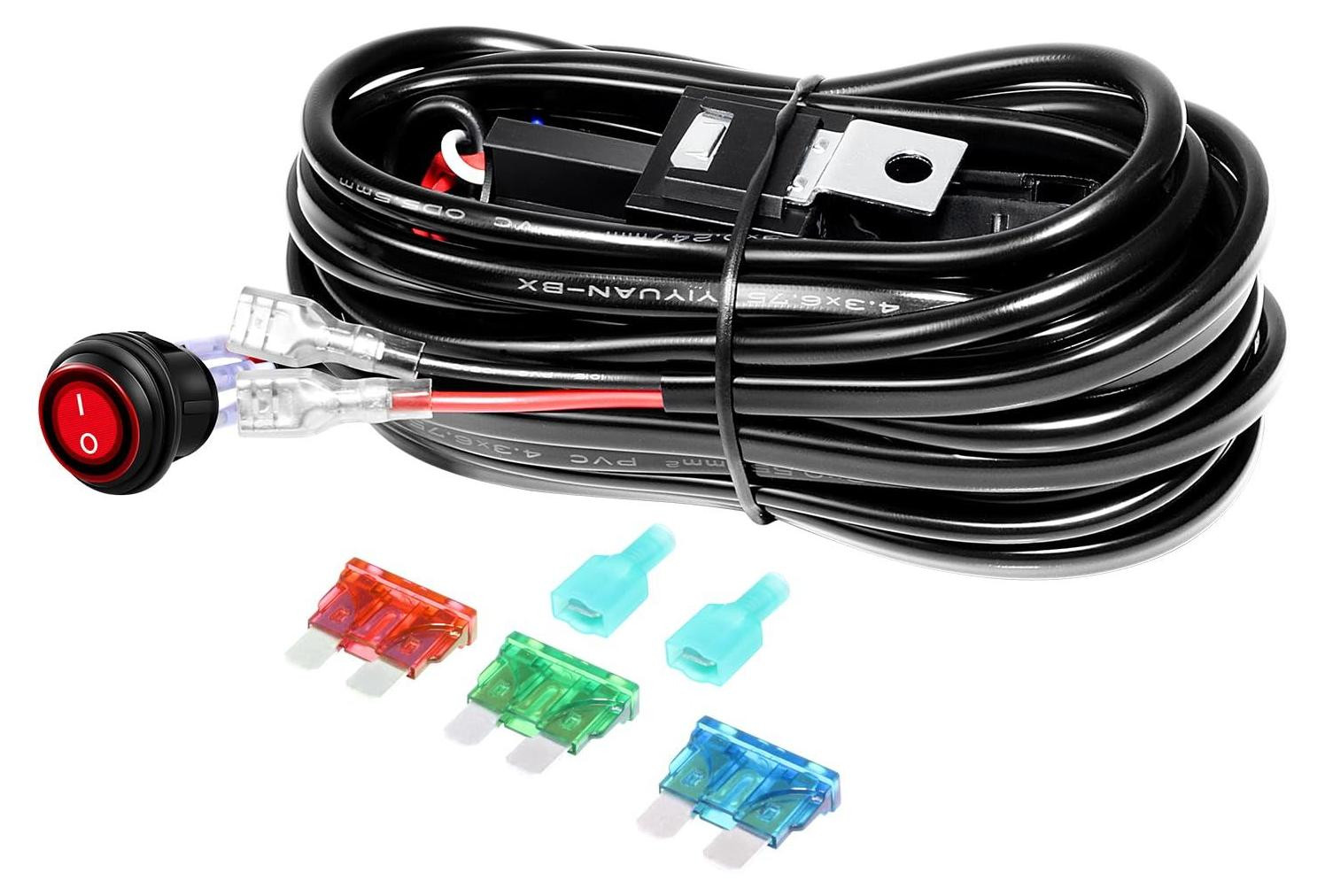 Selius Kabelboom 18AWG met 1 Kabel voor LED Lichtbalk Werklamp