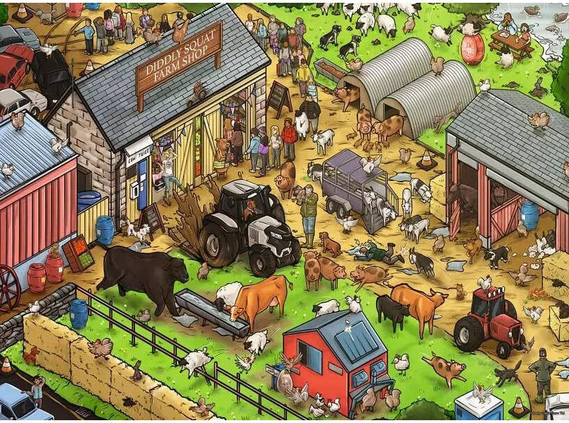 Ravensburger - Diddly Squat Farm XXL 100 Piece Jigsaw Puzzle for Adults