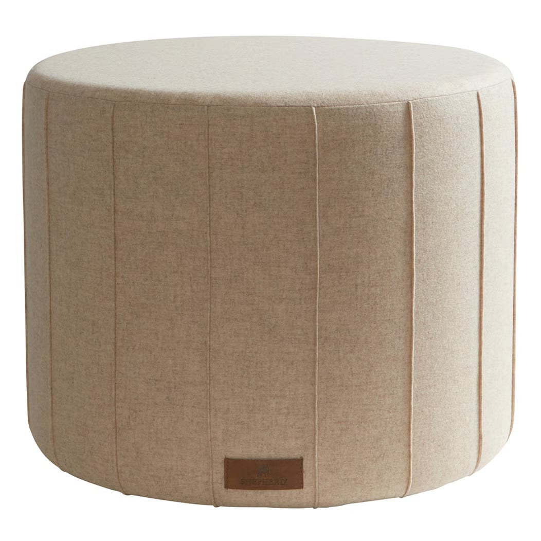 Shepherd of Sweden Shepherd poef Anja Creme beige 40 x 50 cm
