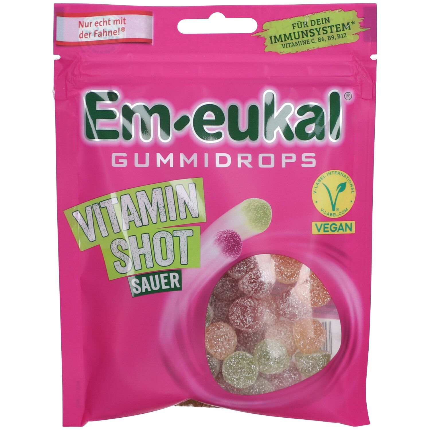 Em-Eukal Gummidrops Vitamin Shot vegan zuckerhalt. 90 g Bonbons