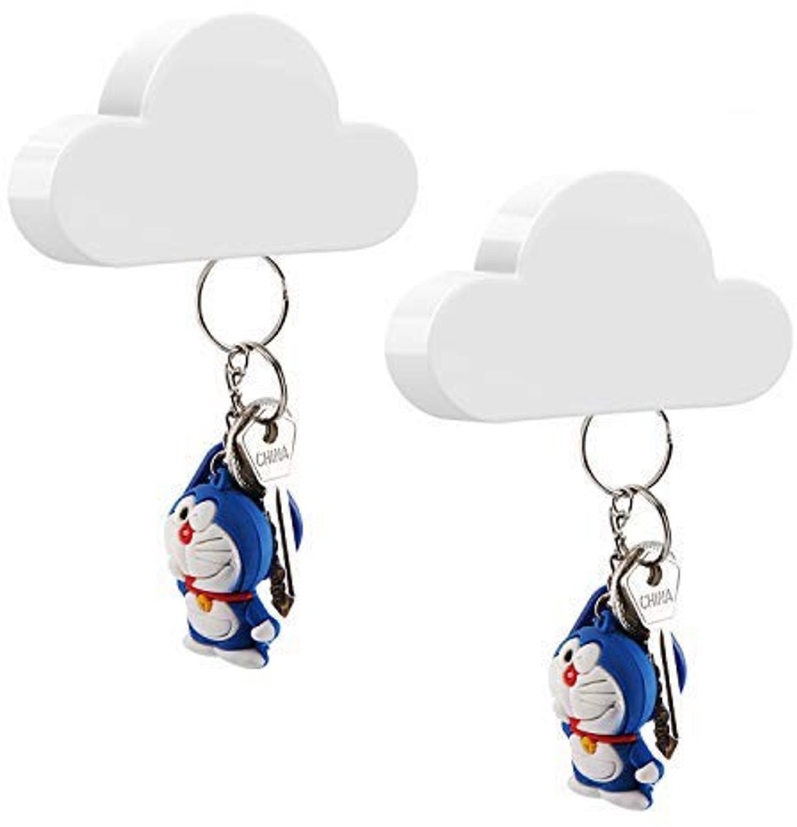 Dailygoods Magnetische Sleutelhanger in Cloud Vorm van Hoogwaardig ABS Materiaal