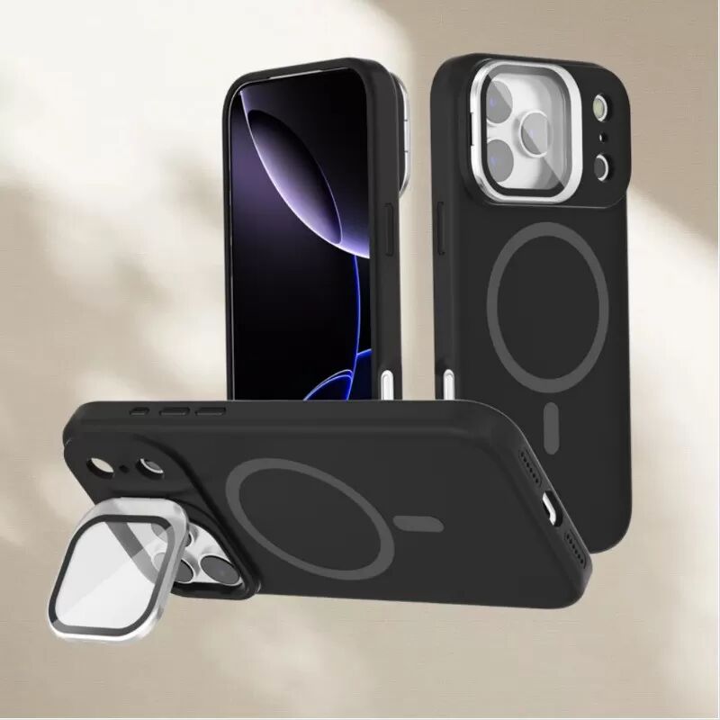 INF Magnetische Ständer Handyhülle kompatibel mit iPhone 17, Stoßfeste TPU & Silikon Hülle