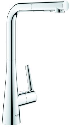 Grohe Zedra Spültischmischer 32553002 chrom, herausziehbare Dual-Brause