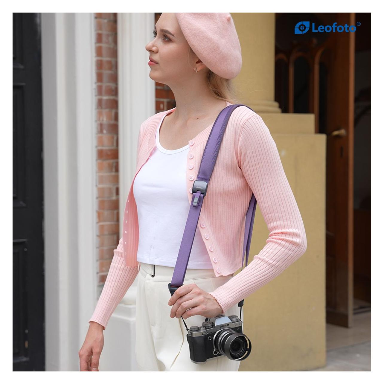Leofoto Camera strap purple (L-CS-210)