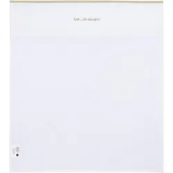 Meyco, Fixleintuch Babybett, Bettlaken Ssst...ik slaap!! sand (100 x 75 cm)