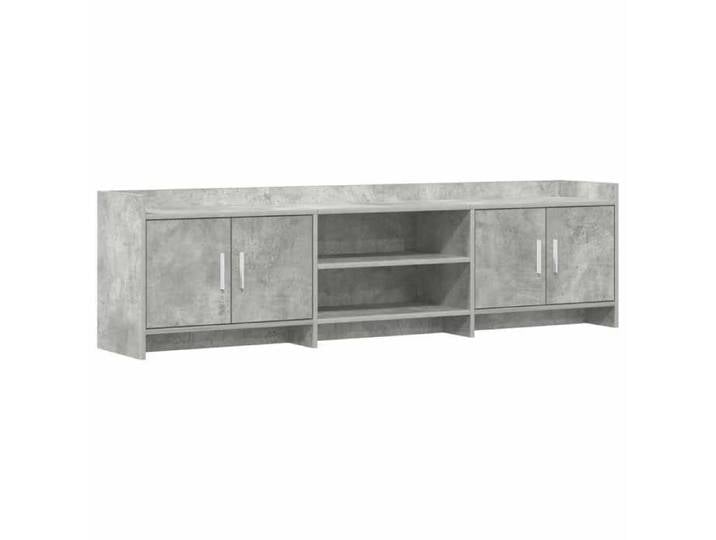 Meuble - Armoire TV - Gris - Meuble TV 168x33x47 cm Gris béton Bois d'ingénierie_19625