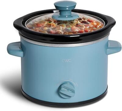 COOK WITH COLOR 2QT Mini Electric Round Slow Cooker