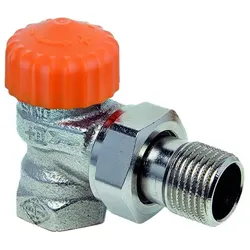 Heimeier Eclipse Thermostat-Ventilunterteil 3931-03.000 Rp 3/4xR 3/4, Eck, Rotguss vernickelt