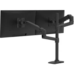 Ergotron LX Dual Monitor Arm - Monitor Tischhalterung mit patentierter CF-Technologie für 2 Displays bis 101,6cm (40")