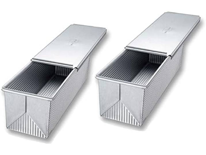 USA Pan Pullman Kastenform, 9 x 4 x 4 cm, aluminierter Stahl
