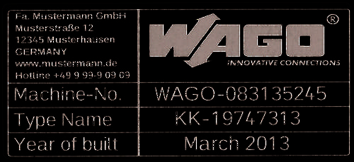 WAGO 210-804 210-804 Etiketten für Thermotransferdrucker Beschriftungsfläche: 99 x 44mm Silber Anzahl Markierer: 500 500St.