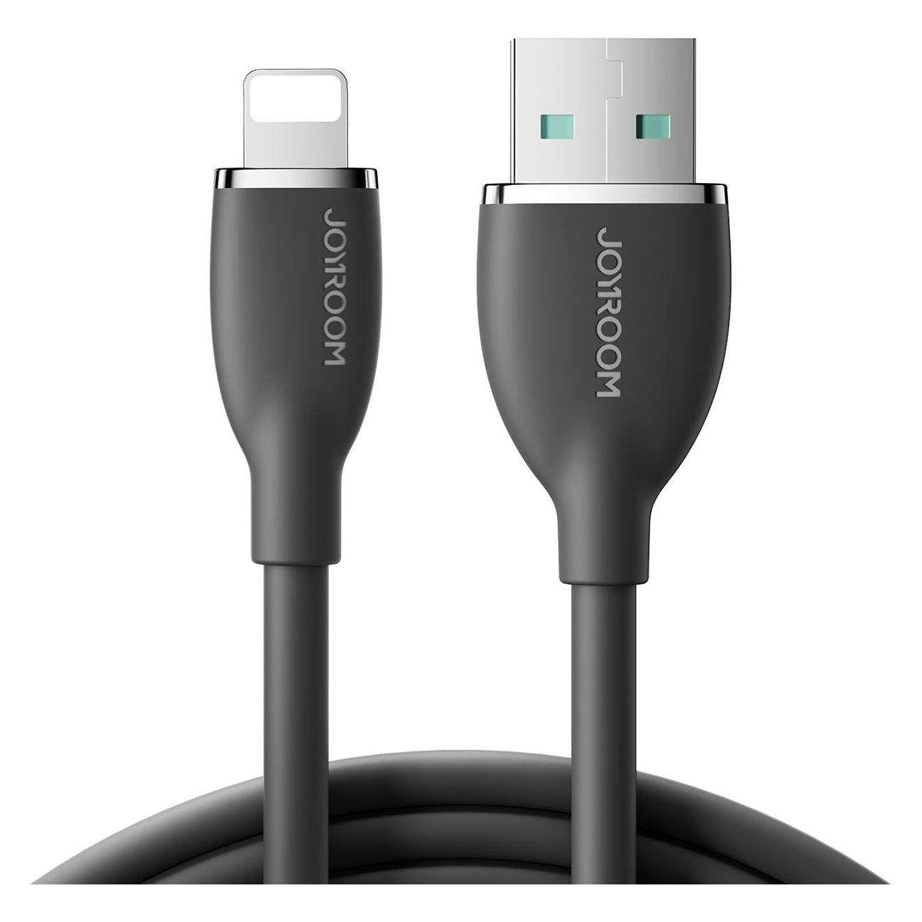 Joyroom Cable Colorful 3A USB to Lightning SA29-AL3 / 3A / 1,2m (black) (1.20 m, 27 W) (SA29-AL3 1.2m black)