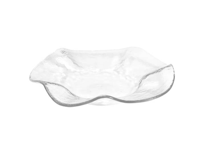 Schale Wellen, Hergiswil, transparent, Glas