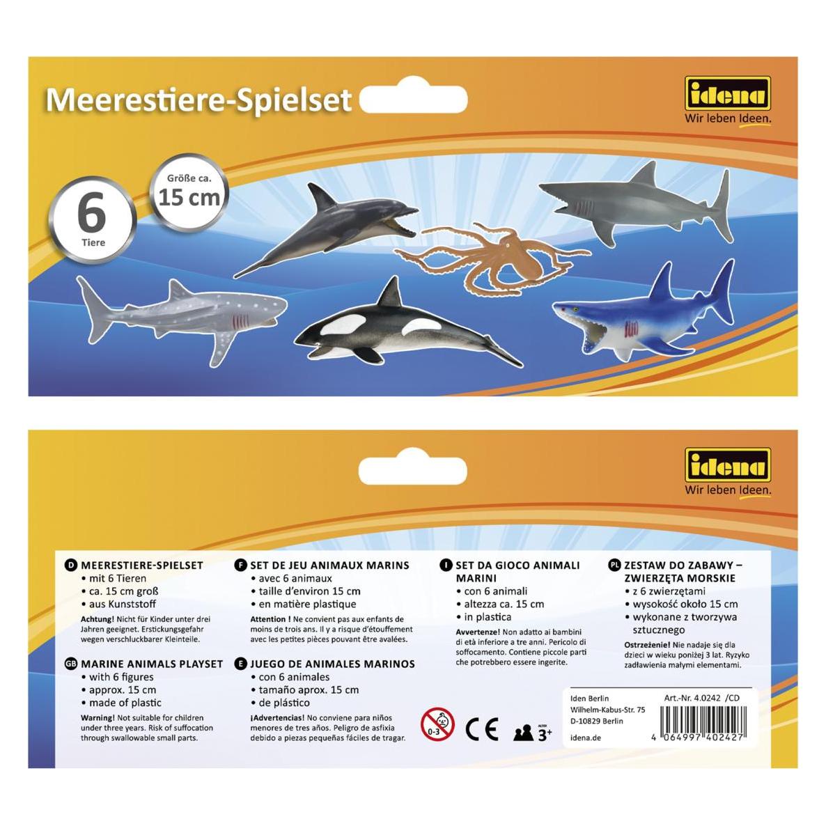Idena P09810B/06B Meerestiere Spielfiguren-Set (P09810B/06B)