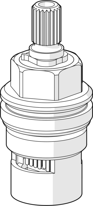 Hansa Keramik-Oberteil DN15 180 Gr rechts 59913691