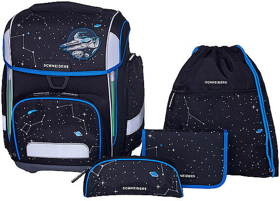 SCHNEIDERS Schultaschen Set Ergolite 9tlg Space Quest EG