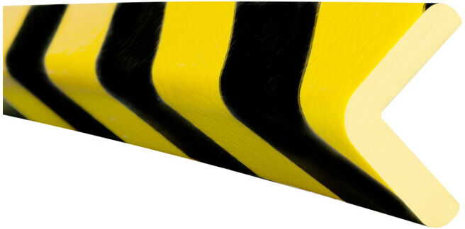 Moravia Protection d'angle MORION 47 × 47 mm longueur 5000 mm noir/jaune (422.22.011)