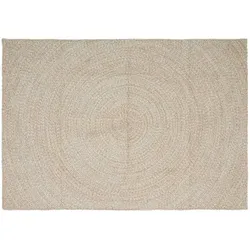 vidaXL Bereichsteppiche Natürlich und Weiß 160 x 230 cm Jute