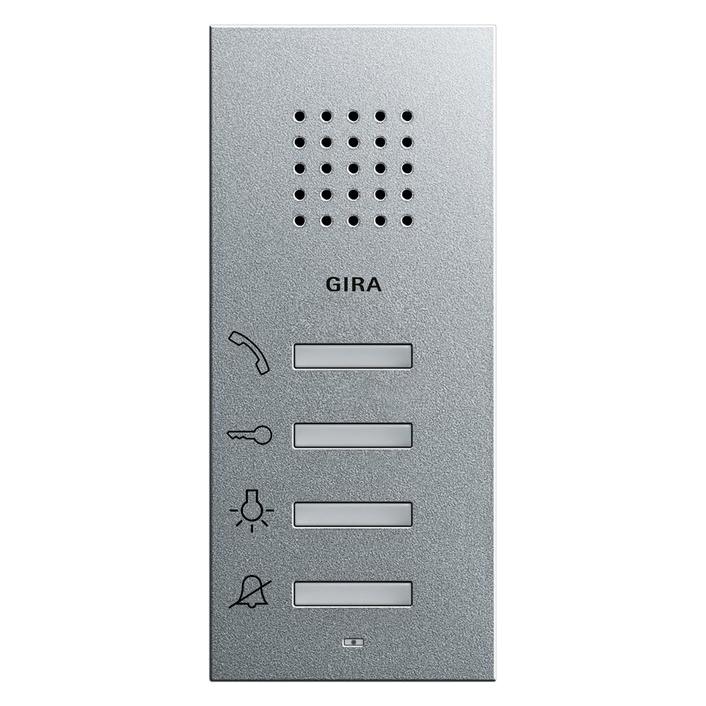 Gira 125026 Wohnungsstation AP System 55 Farbe alu (Kabelgebunden) (125026)