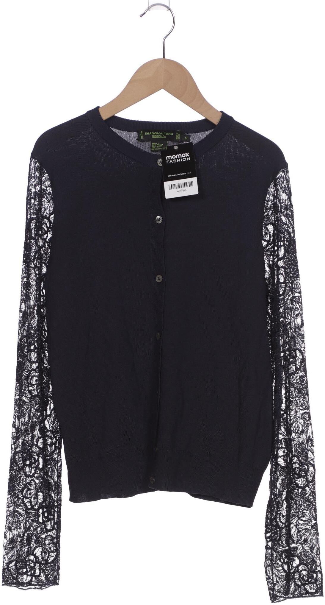 Shanghai Tang Damen Strickjacke, Marineblau, Gr. M, kein / Etikett - Second Hand