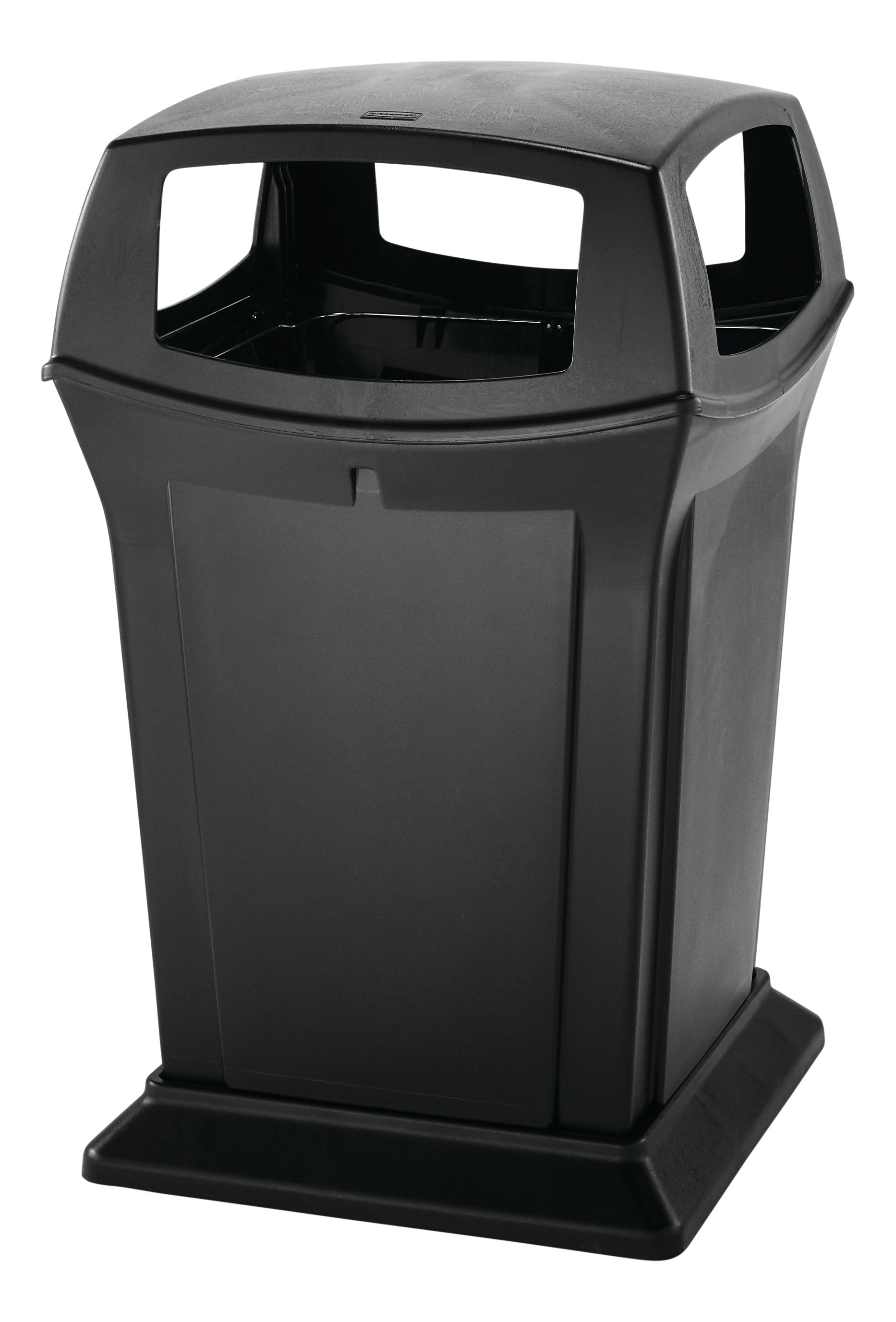 Rubbermaid Ranger-Behälter mit 4 Öffnungen, 170 l, schwarz