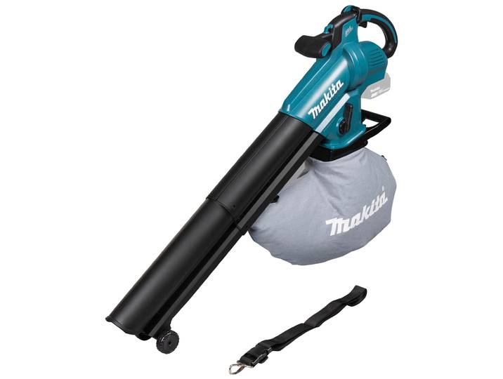 Akku-Laubbläser MAKITA 2 in 1 Akku-Laubsauger inkl. Häckselfunktion »DUB187Z« , blau (türkis), H:41,6cm L:116,8cm, Laubsauger, Akku-Laubbläser, ohne Akku und Ladegerät, 18V, 64 m/s, 366 m3 /h